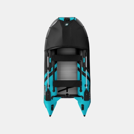 Gladiator C 330 AL ACTIVE Черно-бирюзовый моторная лодка ПВХ Алюминиевый пайол оптом, фото 6