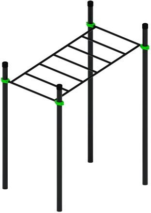 Воркаут ЛОВ 108 зеленый ВТ 102.07-02 оптом, фото 2