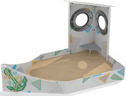 Песочница Кораблик ПС105.00 для детской площадки оптом, фото 1