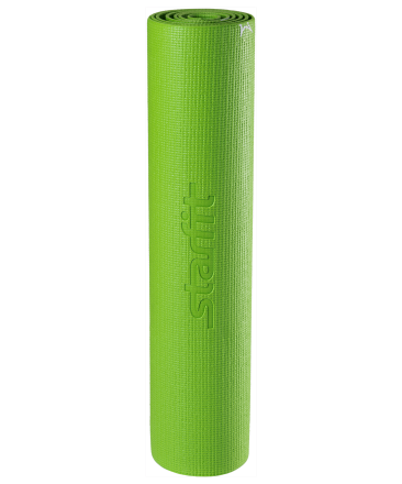 Коврик для йоги FM-102, PVC, 173x61x0,3 см, с рисунком, зеленый оптом, фото 2