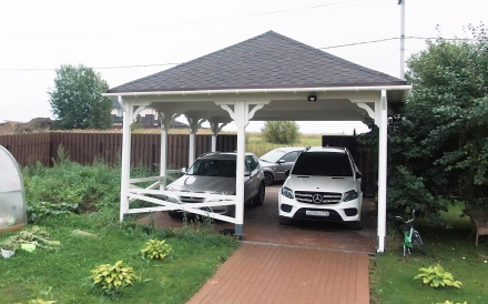 Навес для машин ГРИНФИЛД Премиум комплектация оптом, фото 1