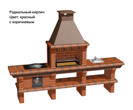 Печь Аристократ 7142 Прямоугольный кирпич красный оптом, фото 11