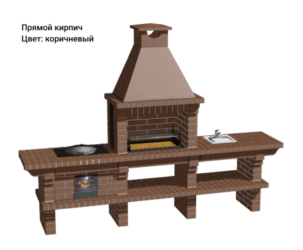 Печь Аристократ 7142 Прямоугольный кирпич красный оптом, фото 9