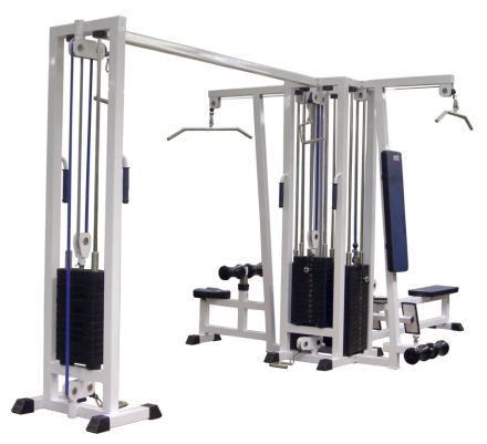 4-х позиционная станция с перекрестной тягой (грузоблок) белый Barbell МВ 3.16  оптом, фото 1