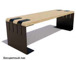 Скамейка уличная Симферополь (банкетка), Лиственница 0,6 м, фото 2