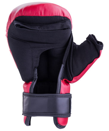 Перчатки для рукопашного боя HSIF RF3110, 10oz, к/з, красный оптом, фото 3