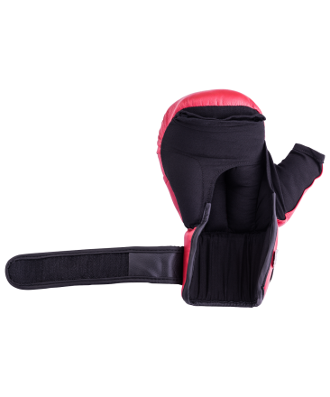 Перчатки для рукопашного боя HSIF RF3110, 10oz, к/з, красный оптом, фото 4
