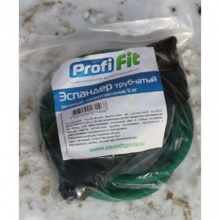 Эспандер трубчатый PROFI-FIT, зеленый, сопротивление 5 кг оптом, фото 3