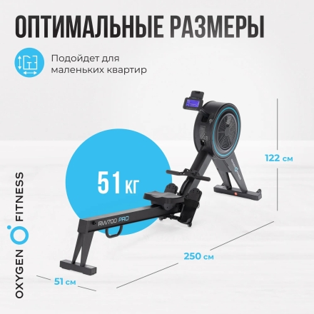 Гребной тренажер OXYGEN FITNESS RW700 PRO оптом, фото 13