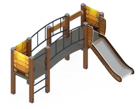 Детская игровая площадка Карапуз Эко ДИК 1.001.03-02 Н=750 оптом, фото 3