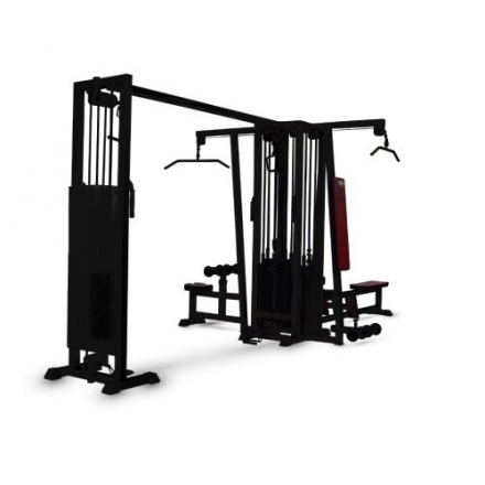 4-х позиционная станция с перекрестной тягой (грузоблок) чёрный Barbell МВ 3.16  оптом, фото 1