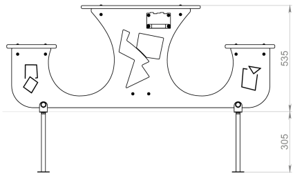 Стол детский Конструктивизм ЛГСД-30.3 для игровой площадки оптом, фото 5