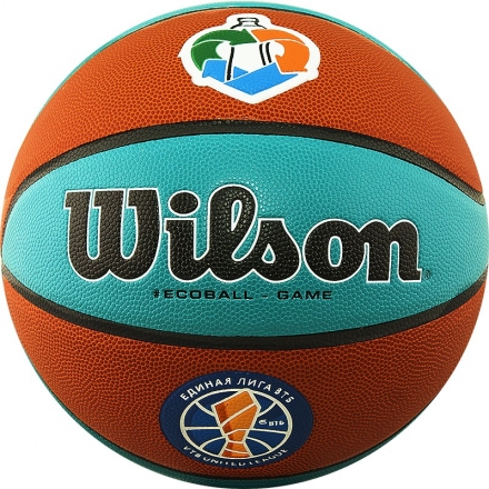 Мяч баск. WILSON VTB SIBUR Gameball ECO, арт.WTB0547XBVTB, р.7, композит, бутил. кам, корич-бирюз. оптом, фото 2