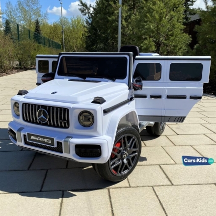 Электромобиль Mercedes-Benz AMG G63 k999kk белый оптом, фото 2