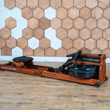 Гребной тренажер домашний OXYGEN FITNESS WOOD ROWER Q1 оптом, фото 2