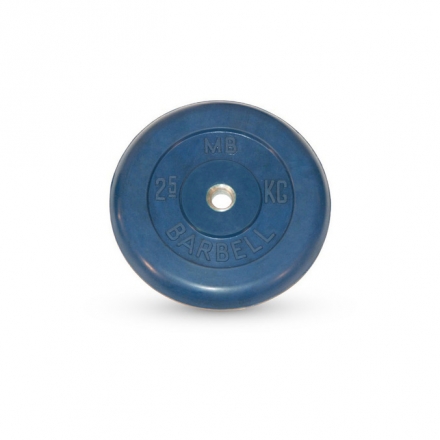 Диск обрезиненный Barbell d 26 мм цветной 2,5 кг оптом, фото 1