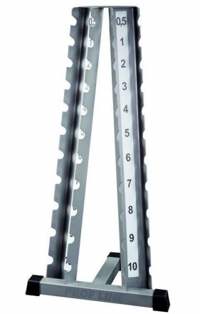 БТ-403 стойка для гантелей хромированных ( 0.5-10 кг ) оптом, фото 1