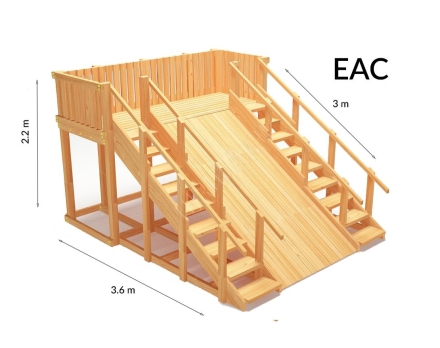 Зимняя горка TORUDA Север wood-4 (скат 3 м) оптом, фото 1