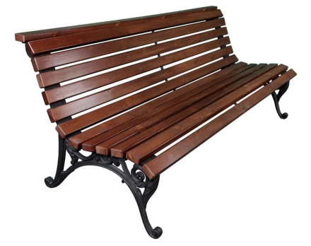 Скамейка Алушта, Сосна 1,2 м оптом, фото 5