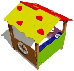 Домик 0106001 для детей с ограниченными возможностями для уличной площадки, фото 1 Домик 0106001 для детей с ограниченными возможностями для уличной площадки, фото 1