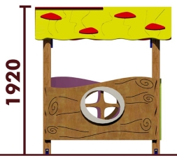 Домик 0106001 для детей с ограниченными возможностями для уличной площадки, фото 2 Домик 0106001 для детей с ограниченными возможностями для уличной площадки, фото 2