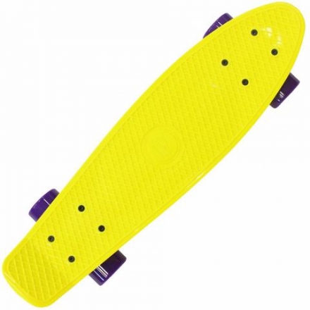 Скейтборд круизер Shark TLS-402 Yellow 27&quot; желтый пластиковый  оптом, фото 1
