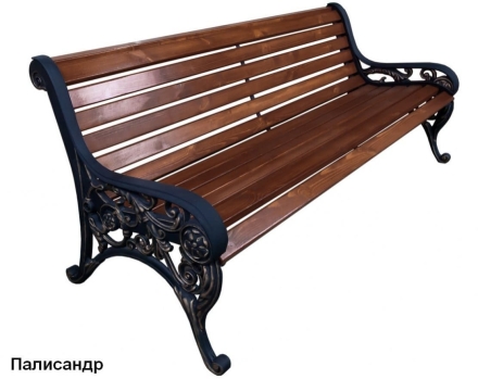 Скамейка парковая Ренессанс, Лиственница 1,5 м оптом, фото 3
