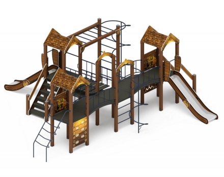 Детская игровая площадка Дворик детства Эко ДИК 2.01.4.02-02 H=1200 оптом, фото 3