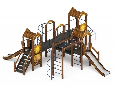 Детская игровая площадка Дворик детства Эко ДИК 2.01.4.02-02 H=1200 оптом, фото 1