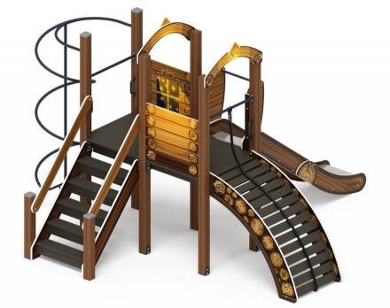 Детская игровая площадка Играйте с нами Эко ДИК 2.01.1.02-02 H=1200 оптом, фото 3