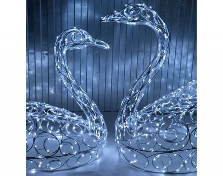 Световая композиция Пара лебедей 010 оптом, фото 2