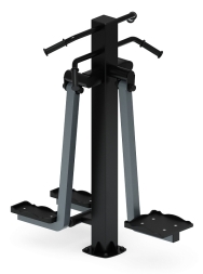 Хипс+Маятник (серый) - Уличный тренажер - СТ 024-13.П, фото 2 Хипс+Маятник (серый) - Уличный тренажер - СТ 024-13.П, фото 2