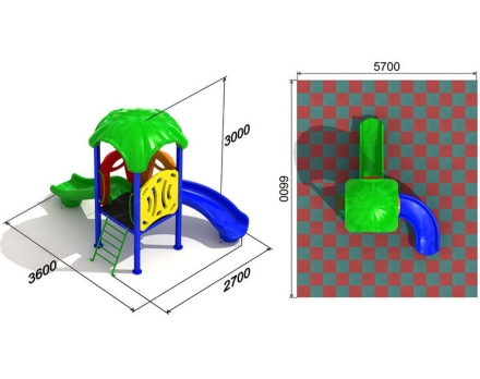 Детская площадка Кувшинка 3.2.2 оптом, фото 2
