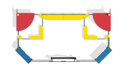 Песочный дворик ПС-88 для детской площадки оптом, фото 3