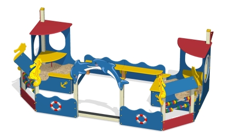 Песочный дворик ПС-88 для детской площадки оптом, фото 1