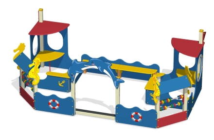 Песочный дворик ПС-88 для детской площадки оптом, фото 2