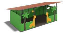 Теневой навес Жирафы ЛГТН-4,2х6-Ф-Ж для детской площадки, фото 2 Теневой навес Жирафы ЛГТН-4,2х6-Ф-Ж для детской площадки, фото 2