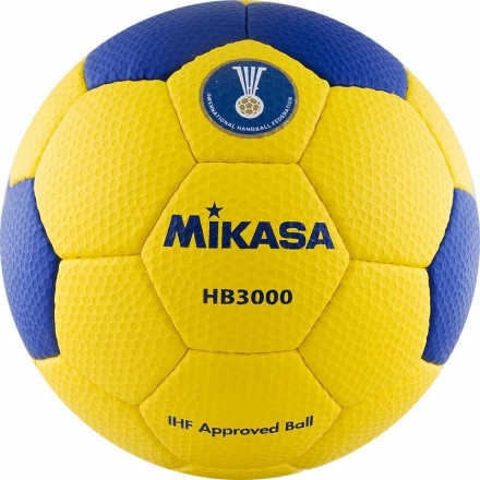 Мяч гандбольный &quot;MIKASA&quot;, синт. кожа, размер 3, желто-синий оптом, фото 1