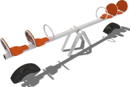 Качели-балансир 4х местные Квартет Vector КЧ003.00.10 для детской площадки, фото 1 Качели-балансир 4х местные Квартет Vector КЧ003.00.10 для детской площадки, фото 1