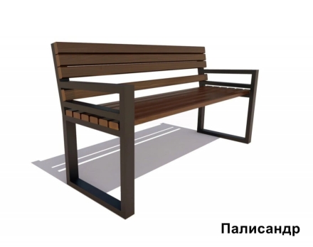 Скамейка садовая Модерн, Лиственница 1,8 м оптом, фото 5
