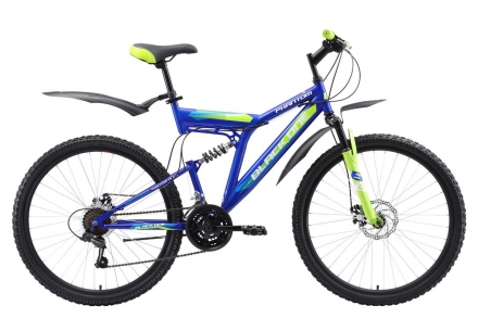Велосипед Black One Phantom FS 26 D синий/зелёный/голубой 20&quot; оптом, фото 1