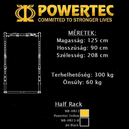 Стойка силовая Half Rack Powertec WB-HR14 оптом, фото 4