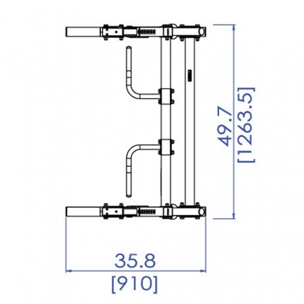 Стойка силовая Half Rack Powertec WB-HR14 оптом, фото 5
