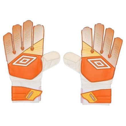 Перчатки вратарские тренировочные &quot;Umbro Velocita Club Glove&quot;, р.10, бело-оранжево-желтые оптом, фото 1