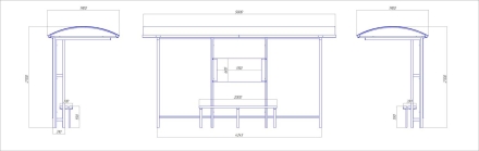 Остановочный комплекс &quot;Сити-1&quot; оптом, фото 3