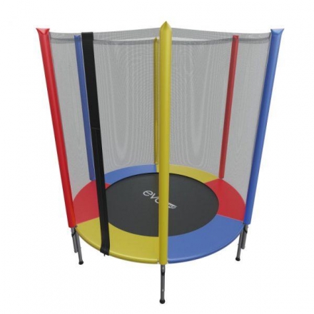 Детский батут с внешней сеткой EVO JUMP 4,5ft (140см), цветной оптом, фото 5