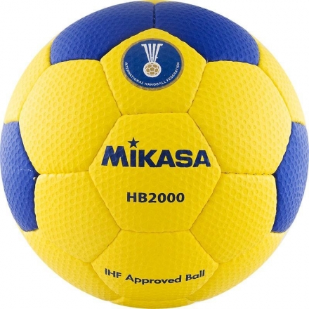 Мяч гандбольный &quot;MIKASA&quot;, синт.кожа, размер 2, одобрен IHF, желто-синий оптом, фото 1