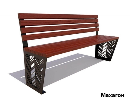 Парковая скамейка Гарнизон, Сосна (без подлокотников) 1,8 м оптом, фото 3