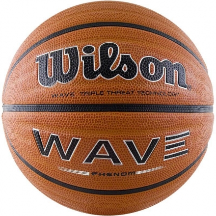 Мяч баскетбольный &quot;WILSON Wave Phenom&quot;, размер 7, резина, бутиловая камера, коричневый оптом, фото 1