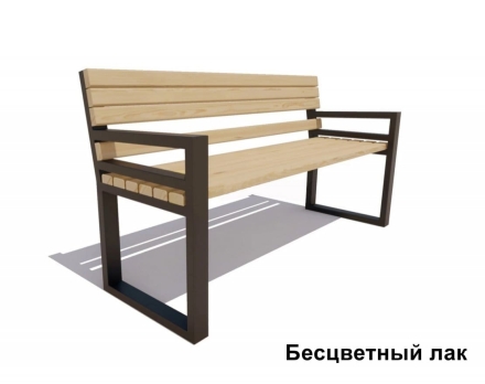 Скамейка садовая Модерн, Лиственница 1,5 м оптом, фото 2